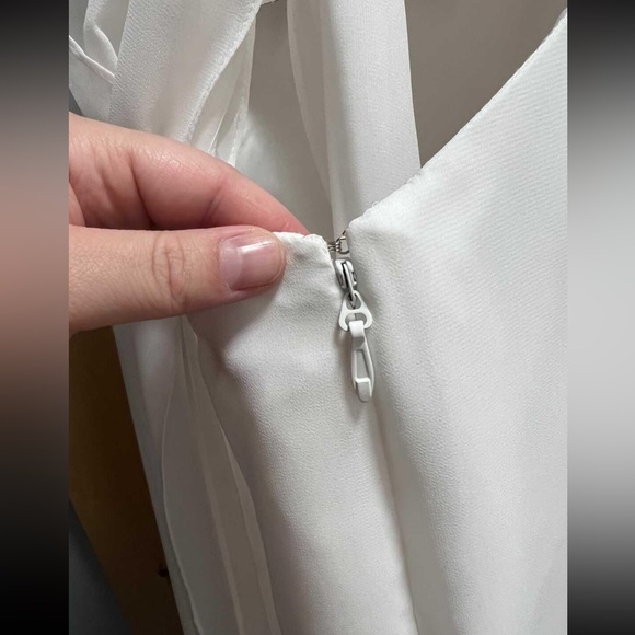 Azazie Evalleen ivory A12 bridesmaid dress - Picture 6 of 10